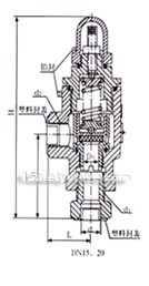 Ammonia-used safety valve constructral diagram(pic1)