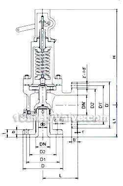 ANSI bellows safety valve constructral diagram