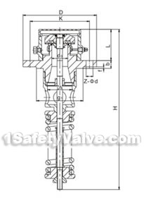 Built-in safety valve constructral diagram