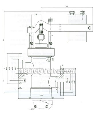 GA49H-16C type DN40/50 impulse safety valve constructral diagram