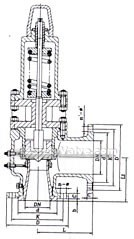 Oil refining specific safety valve constructral diagram(pic2)