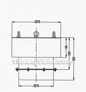 Pressure safety valve external dimensions(pic1)