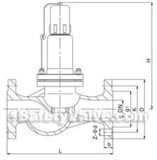 AH42F-P18 horizontal liquid safety reflux valve