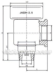 Static weight type safety valve constructral diagram